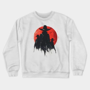 Bloodlust Chronicles: Immortal Bounty Hunts, Gothic Vampire Saga, and Supernatural Adventure in Anime-Manga Art Crewneck Sweatshirt